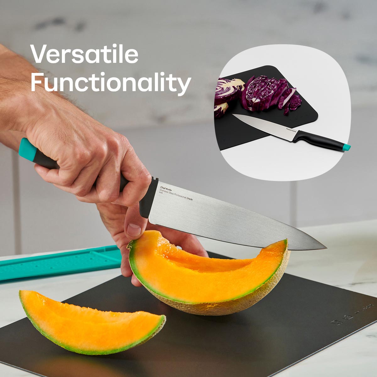 Tupperware® Amazing Series Chef Knife & Locking Sheath | 7.5 in / 19 cm - Image 5