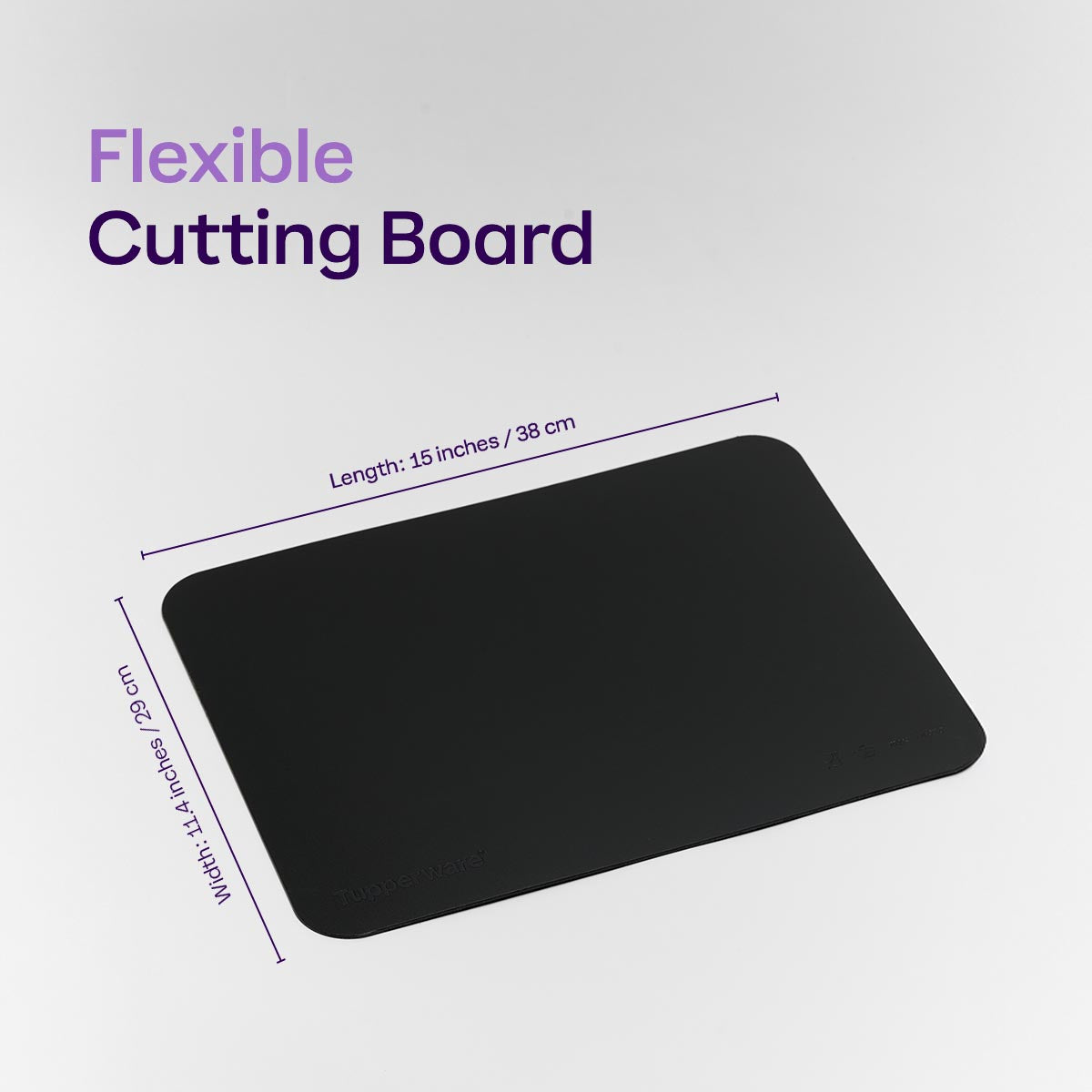 Tupperware? Flexible Cutting Board | Non-Slip Base for Easy Meal Prep - Image 2