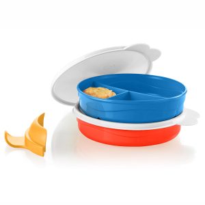 Divided Dish Feeding Set | 3 Compartments | 5?Piece Set