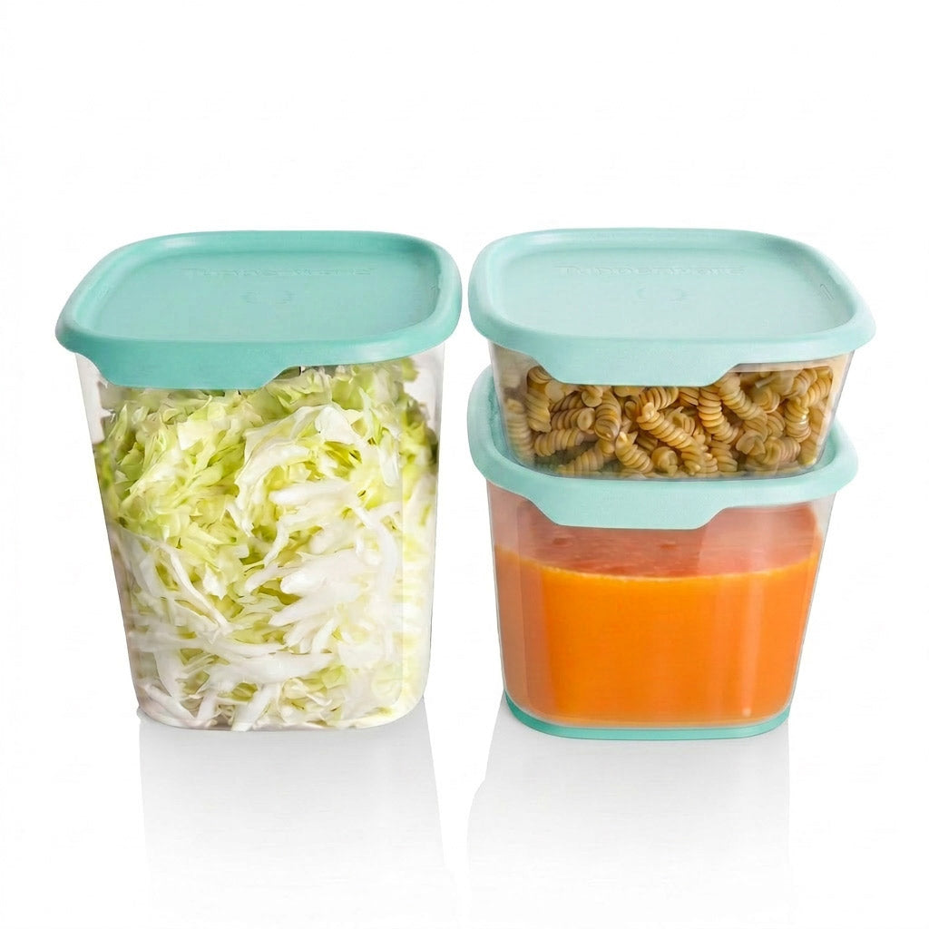 One Touch Fresh? Large Square Set | Meal Prep & Food Storage Containers