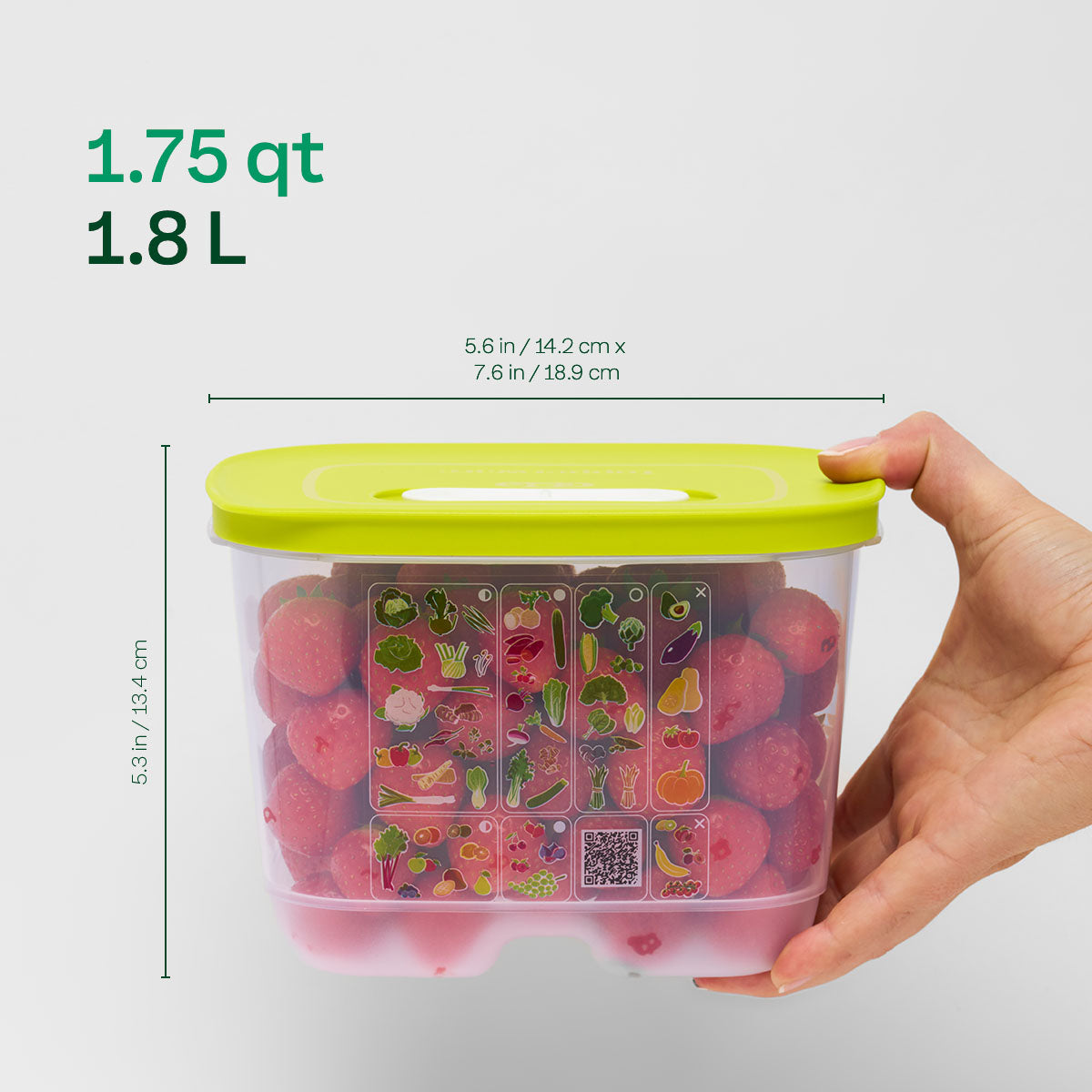 Tupperware? FridgeSmart? Small Deep | Produce Storage Container With Lid - Image 8