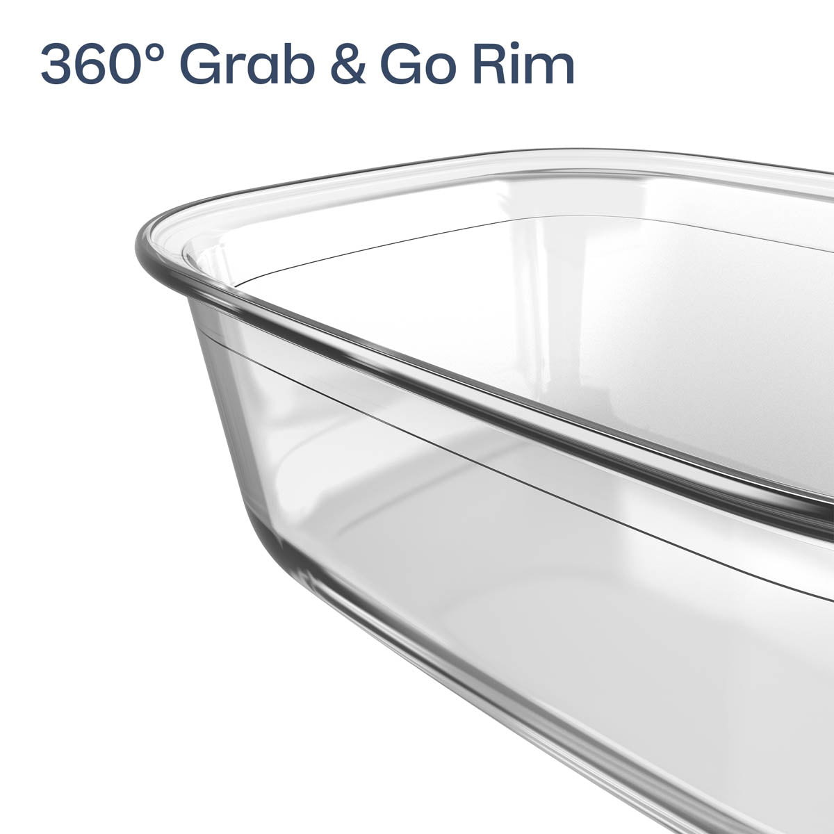 Tupperware Voila? Glass Bakeware Set of 3 | Square. Round & XL Rectangular - Image 3