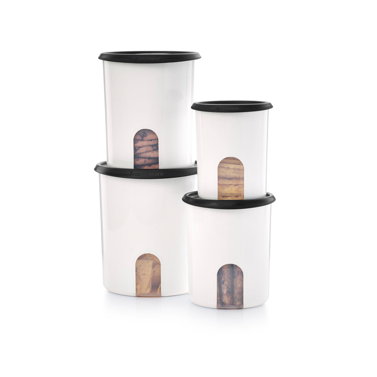 Tupperware? One Touch? Reminder Canisters. Food Storage Set of 4