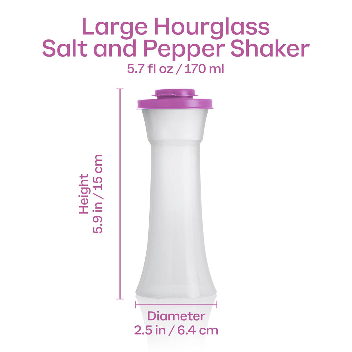 Hourglass Salt and Pepper Shakers | Large - Image 3