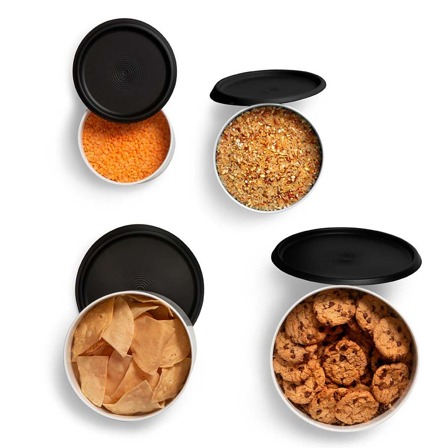Tupperware? One Touch? Reminder Canisters. Food Storage Set of 4 - Image 5