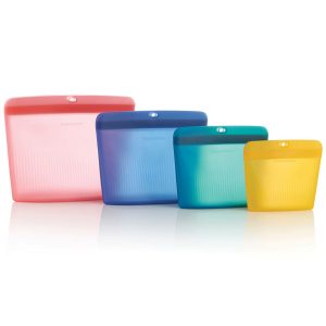 Tupperware? Ultimate Silicone Stand-Up Bags | Leakproof | 4 Piece Set
